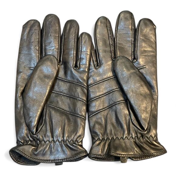 Wilsons Leather Gloves Mens Size Large Thinsulate Ultra Lined Adjustable Black - Picture 2 of 10